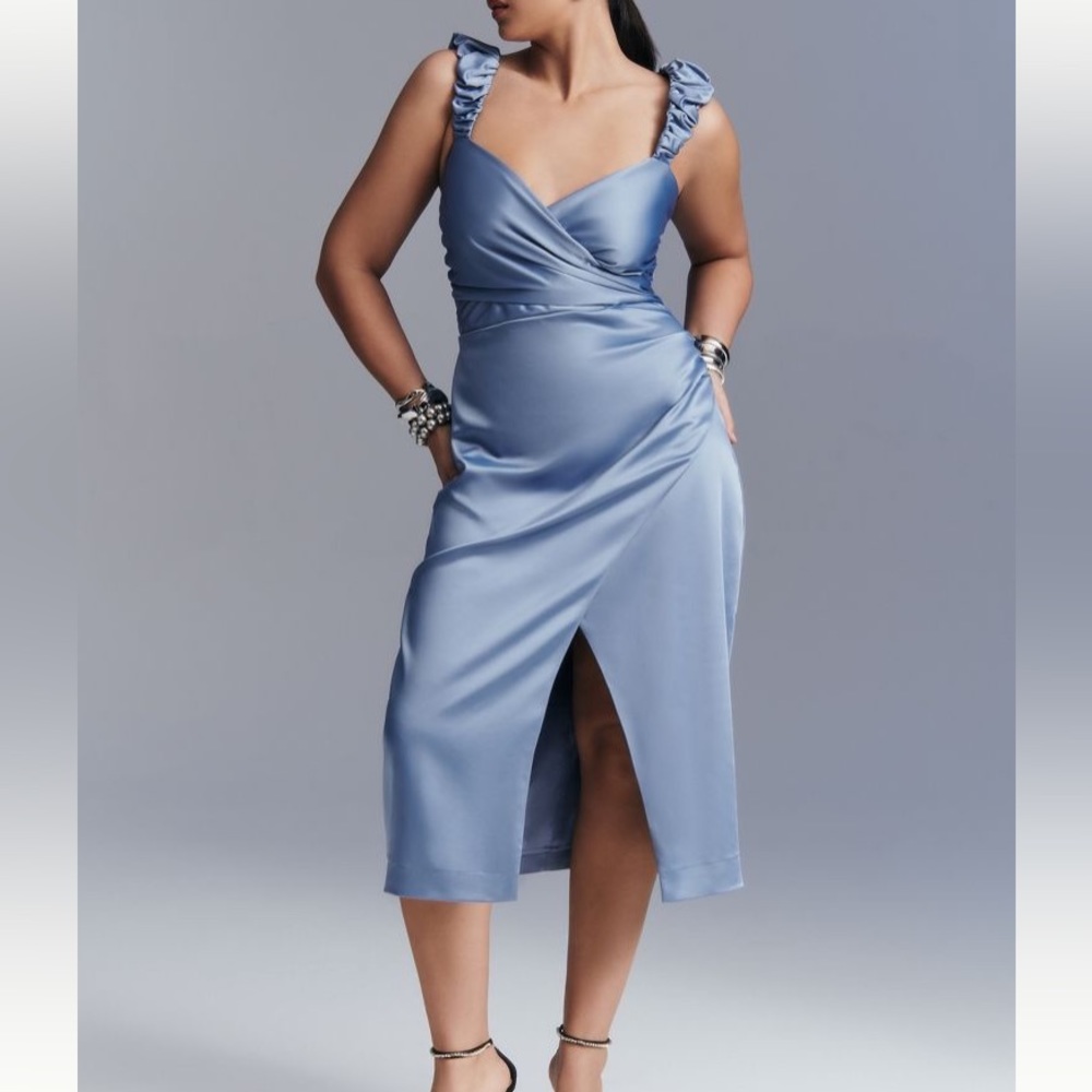 ANTHRO RUCHED SWEETHEART DRESS